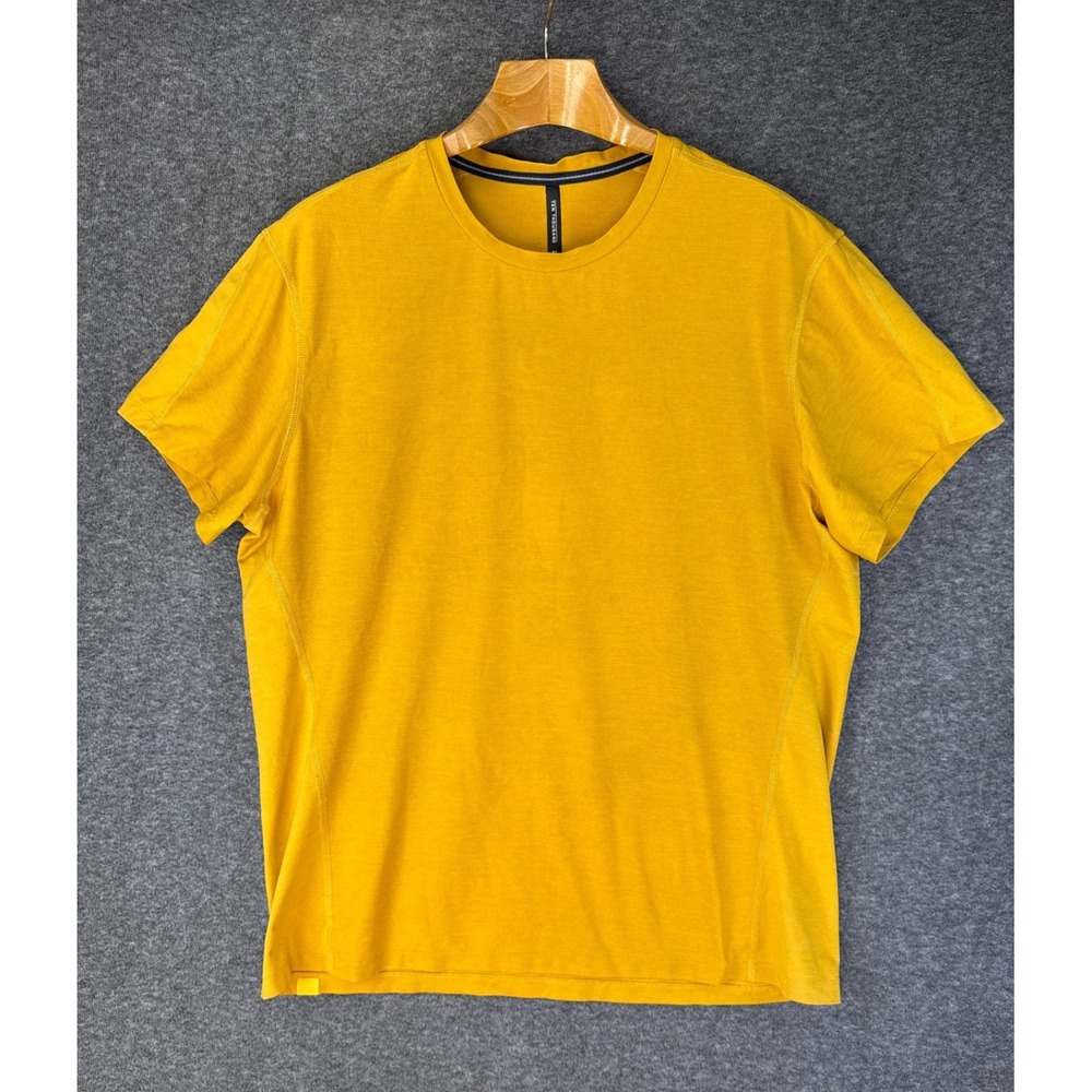 Ten Thousand Versatile Shirt Mens XL Yellow Mesh Intense Training Tee TTKT009
